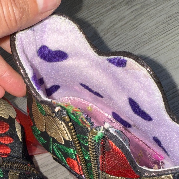 Irregular Choice Floral Ankle Boots with Black Bow - Picture 7 of 12